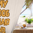 Funny Dog Quote Window Curtain – "My Dog Said No. That's Final" Home Decor