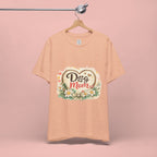 Dog Mom T-Shirt – Floral Paw Heart Graphic Tee
