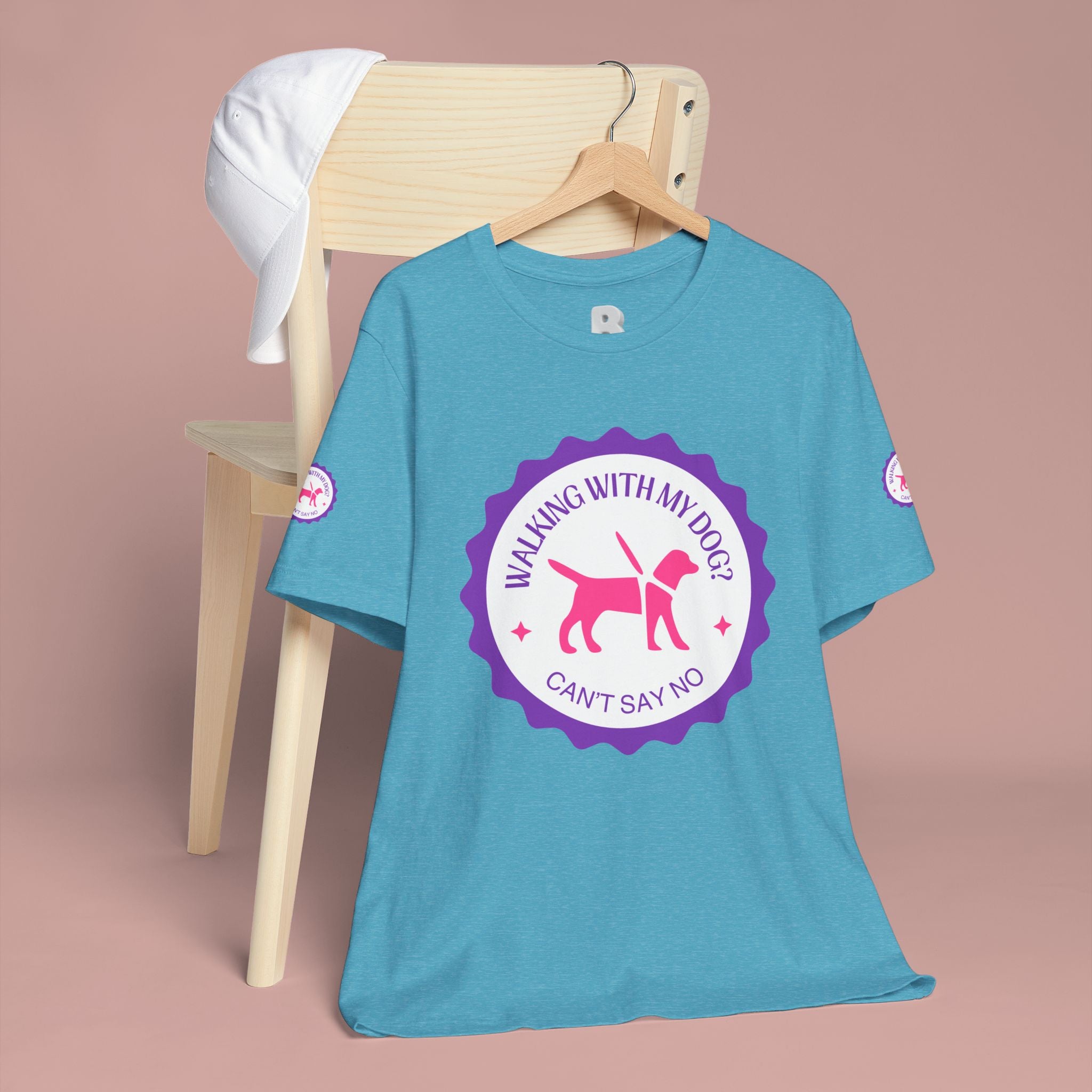 Walking With My Dogs T‑Shirt — "Can't Say No" Dog Lover Tee
