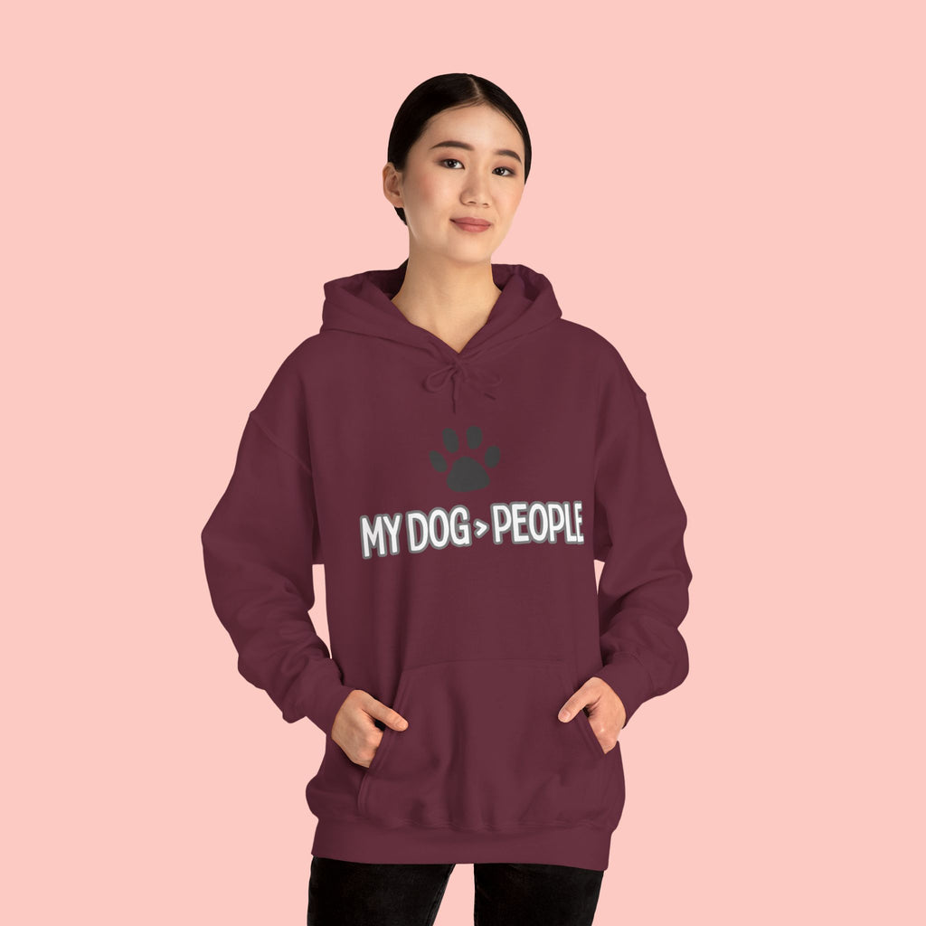My Dog People Hoodie — Paw Print Graphic Dog Lover Sweatshirt
