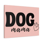 Dog Mama Pink Canvas Wall Art — Heart Pet Mom Decor