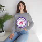 Dog Walking Sweatshirt — "Walking With My Dog Can't Say No" Graphic Crewneck