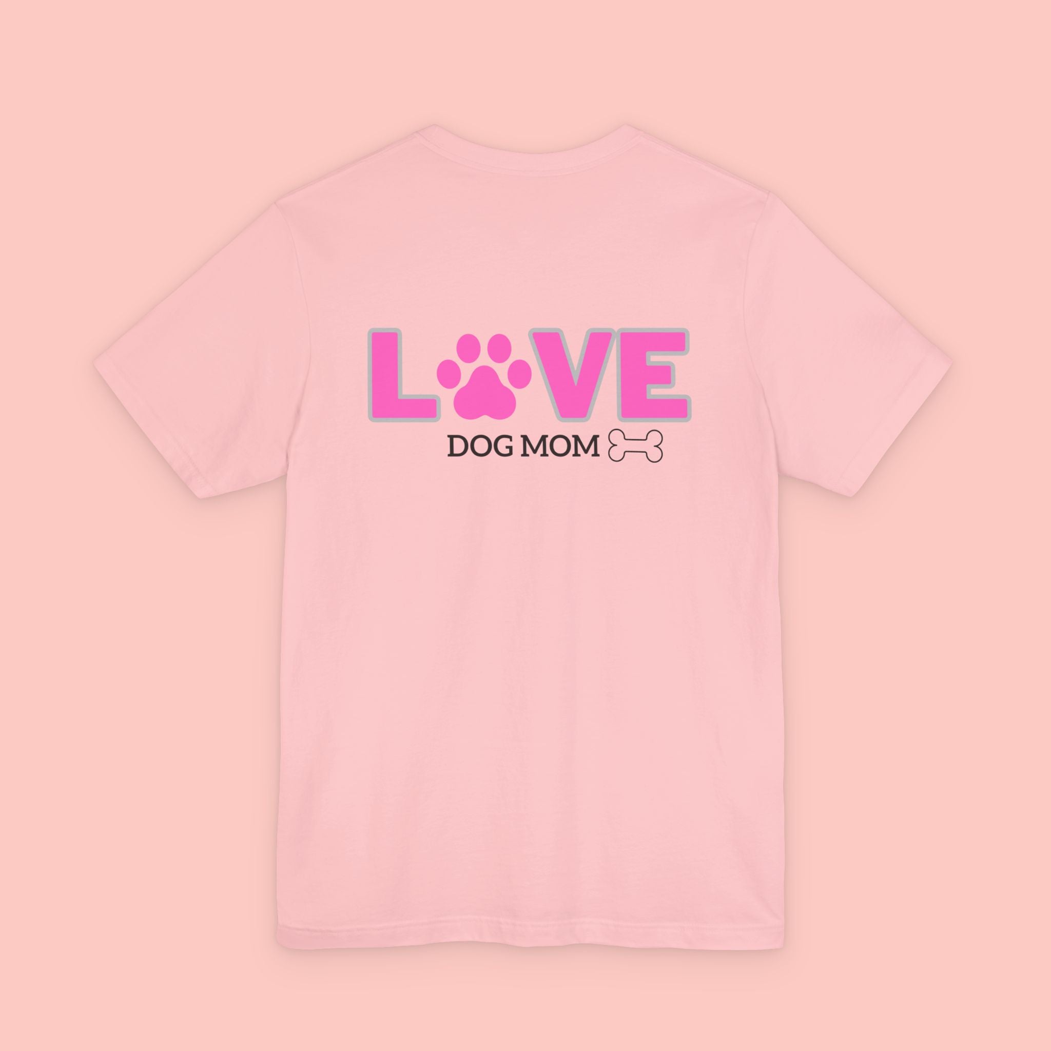 Dog Mom Love T-Shirt — "LOVE" Paw Graphic Tee