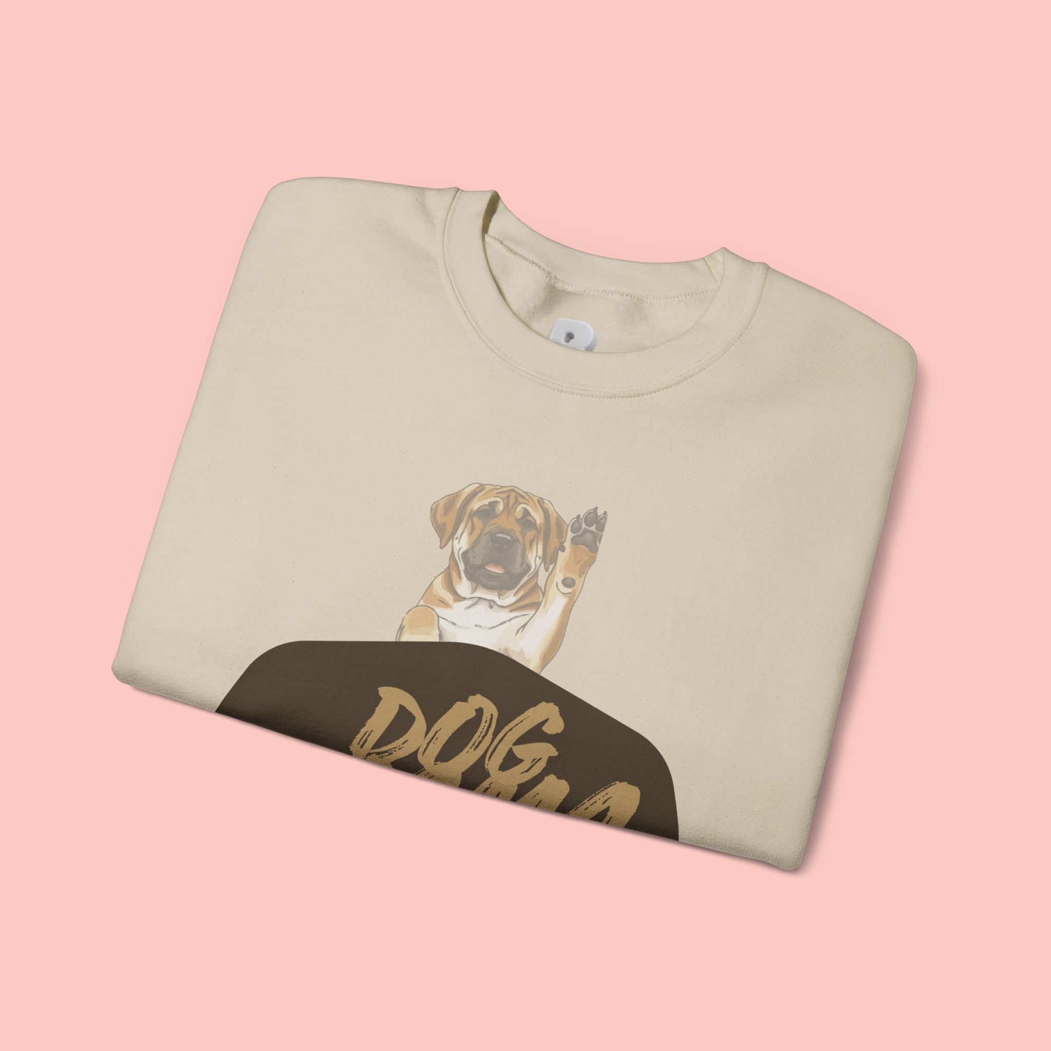 Dog Mama Crewneck Sweatshirt — Cute Puppy Graphic Pullover for Dog Lovers