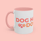 Accent Coffee Mug - "Growing Hair I Don't Care" Floral Script Coffee Mug