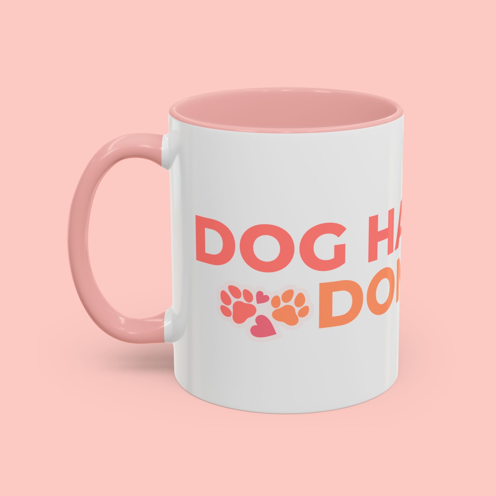 Accent Coffee Mug - "Growing Hair I Don't Care" Floral Script Coffee Mug