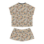 Women's Dog Paw & Bones Pajama Set — 'Woof' Short Sleepwear