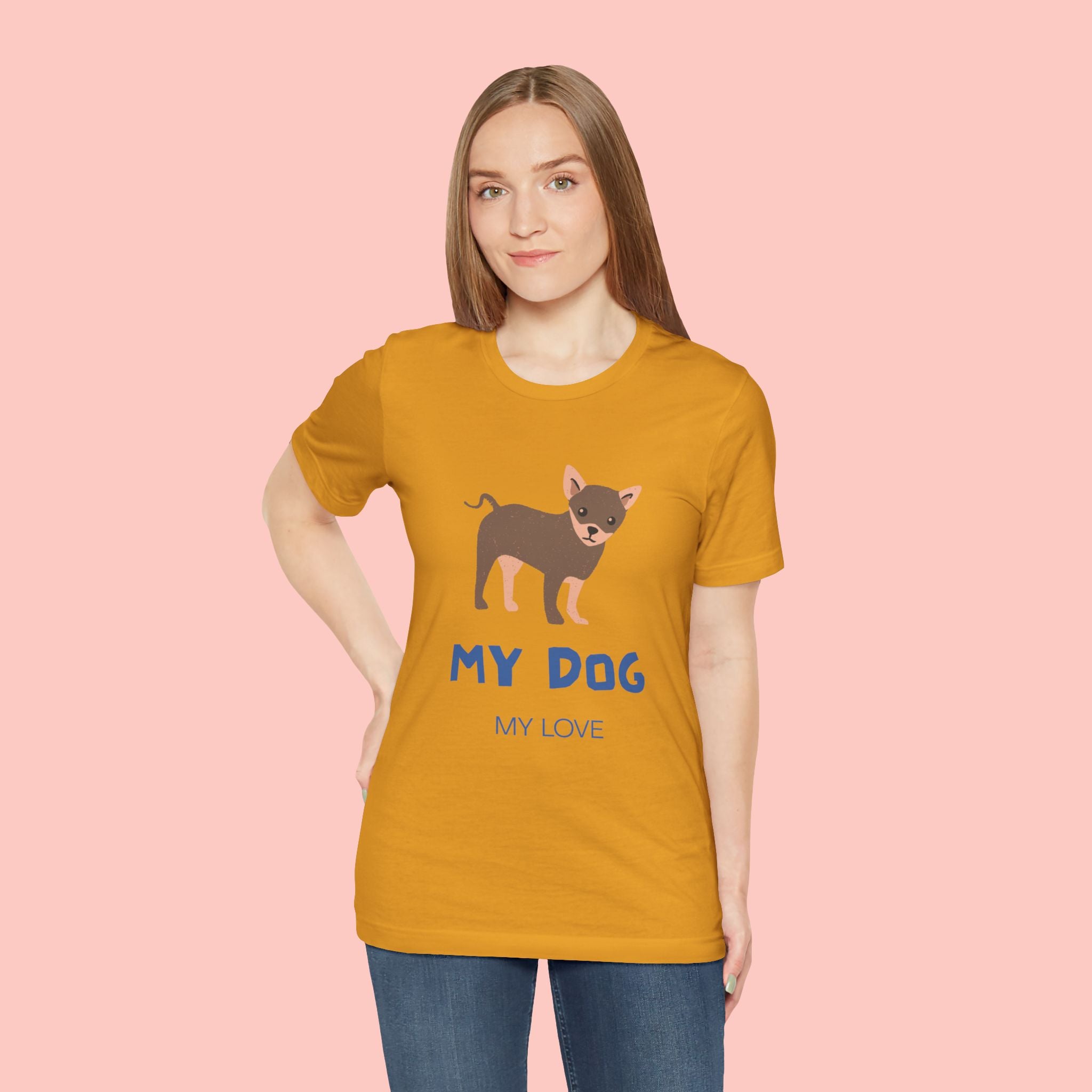My Dog My Love T-Shirt — Cute Chihuahua Graphic Tee for Dog Lovers
