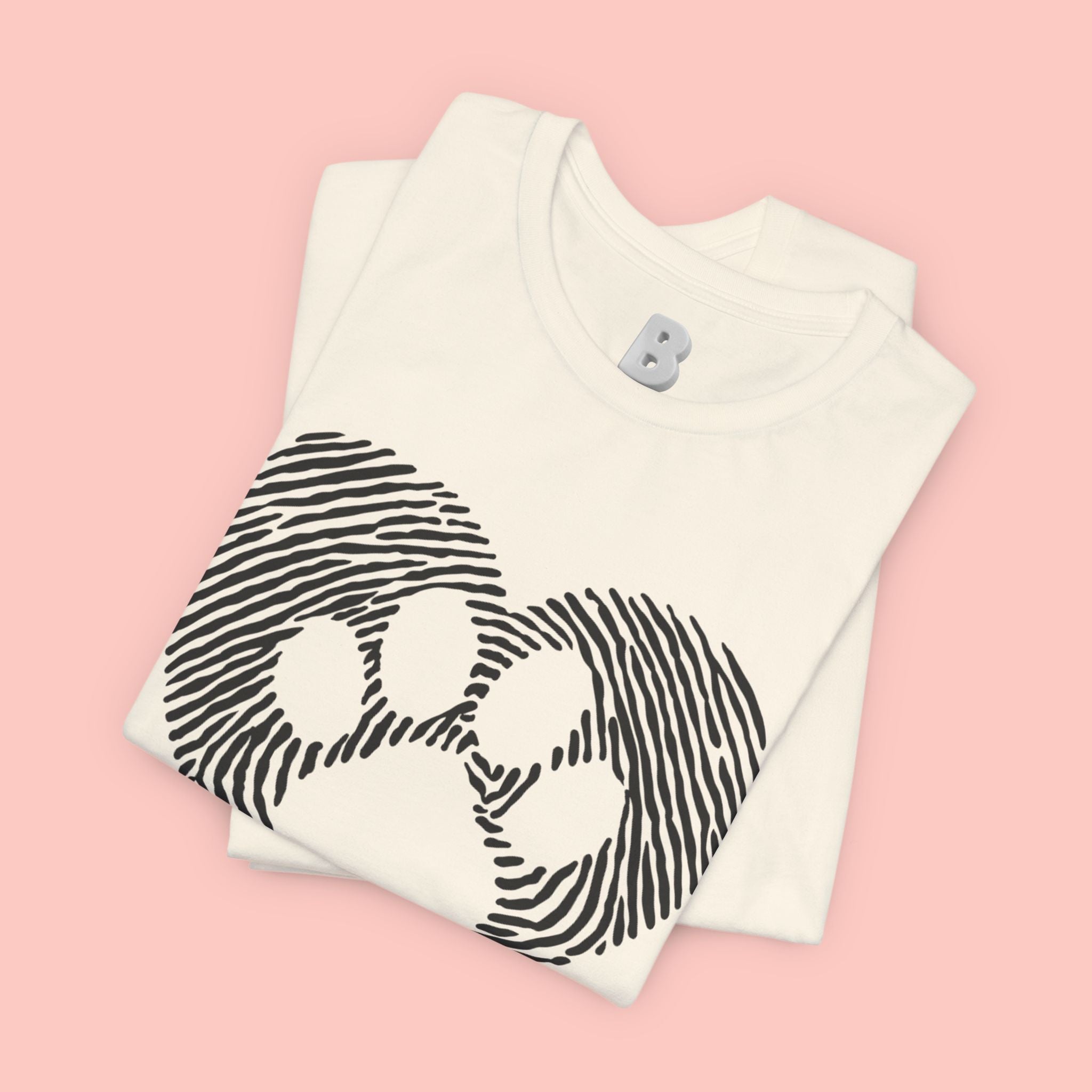 Fingerprint Heart Paw T-Shirt — Dog Paw Love Tee