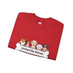 Dog Crewneck Sweatshirt — "United By Bones" Cute Puppy Graphic