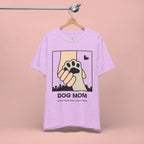 Dog Mom T-Shirt — "Love Your Dog Like a Mom" Paw Print Graphic