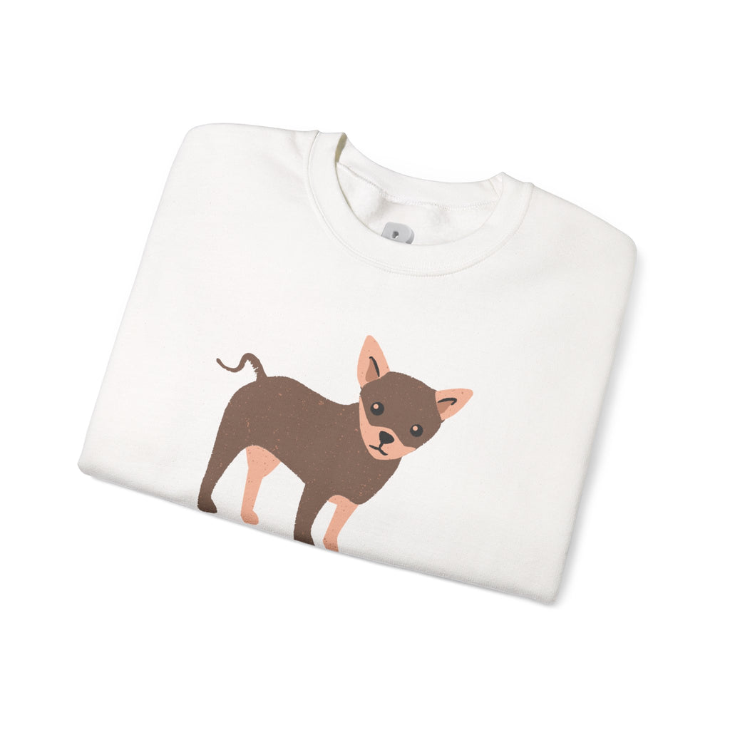 Dog Lover Crewneck Sweatshirt – 'My Dog My Love' Cute Chihuahua Graphic