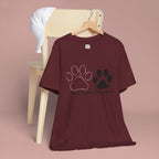 Two Paws, One Mom T-Shirt – Cute Dog Mom Paw Print Tee