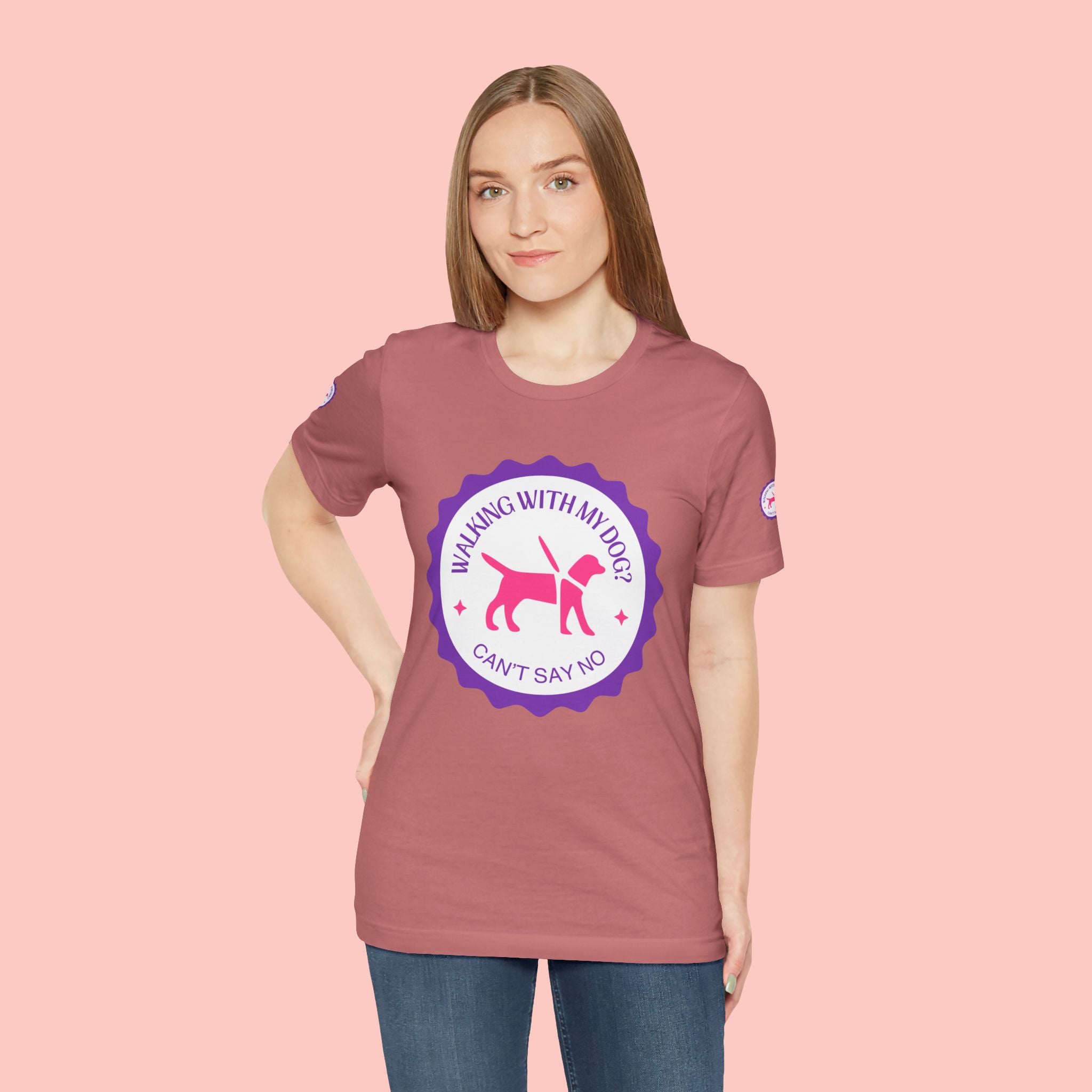 Walking With My Dogs T‑Shirt — "Can't Say No" Dog Lover Tee