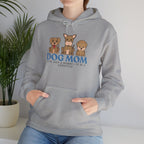Dog Mom Hoodie — Cute Puppy Trio 'Dog Mom' Graphic Sweatshirt