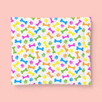 Colorful Dog Bone & Paw Print Cotton Comforter — Pet Lover Bedspread