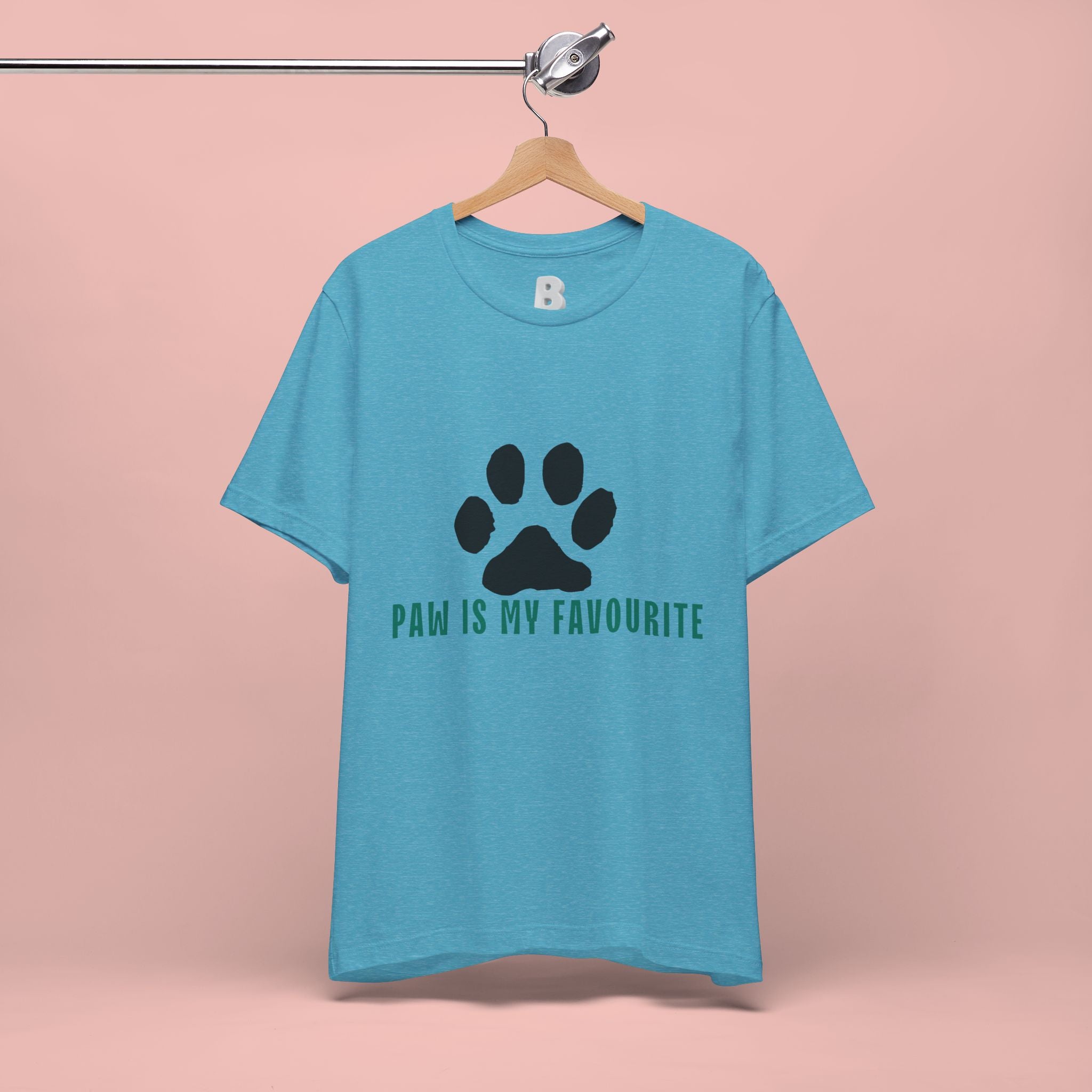 Paw Is My Favourite T‑Shirt — Dog Lover Paw Print Tee