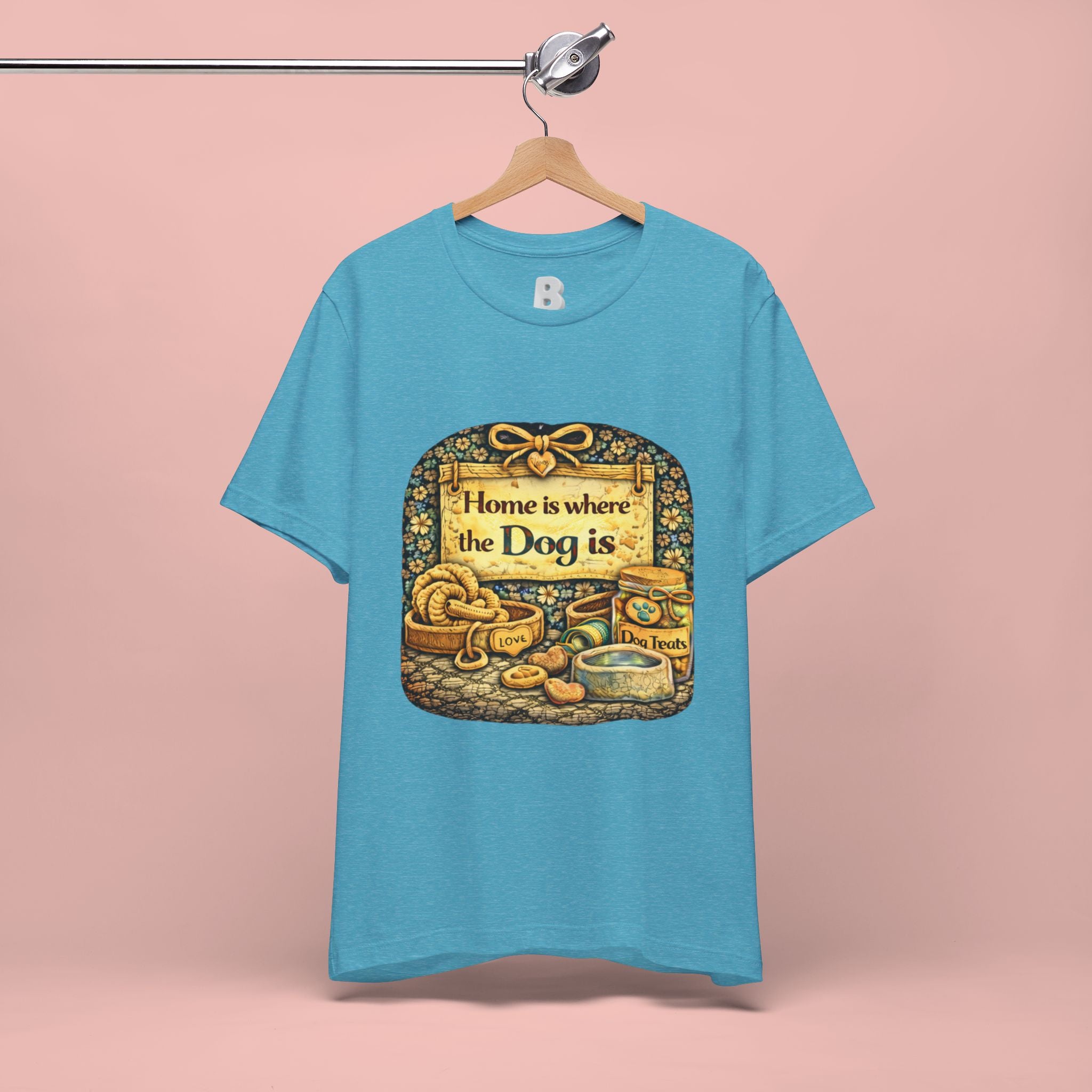 Home Is Where the Dog Is T-Shirt — Cozy Vintage Dog Lover Tee
