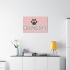 My Dog > People Canvas Wall Art — Paw Print Pet Lover Decor