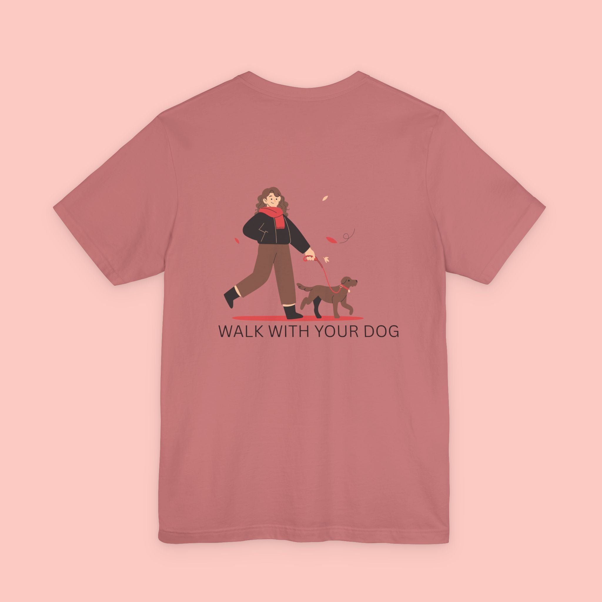 Walk With Your Dog T‑Shirt — Cute Dog Walking Graphic Tee