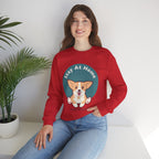 Stay At Home Dog Mom Crewneck Sweatshirt — Cute Corgi Graphic Sweatshirt