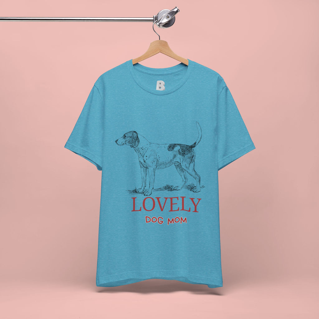 Lovely Dog Mom T-Shirt — Vintage Sketch Dog Graphic Tee