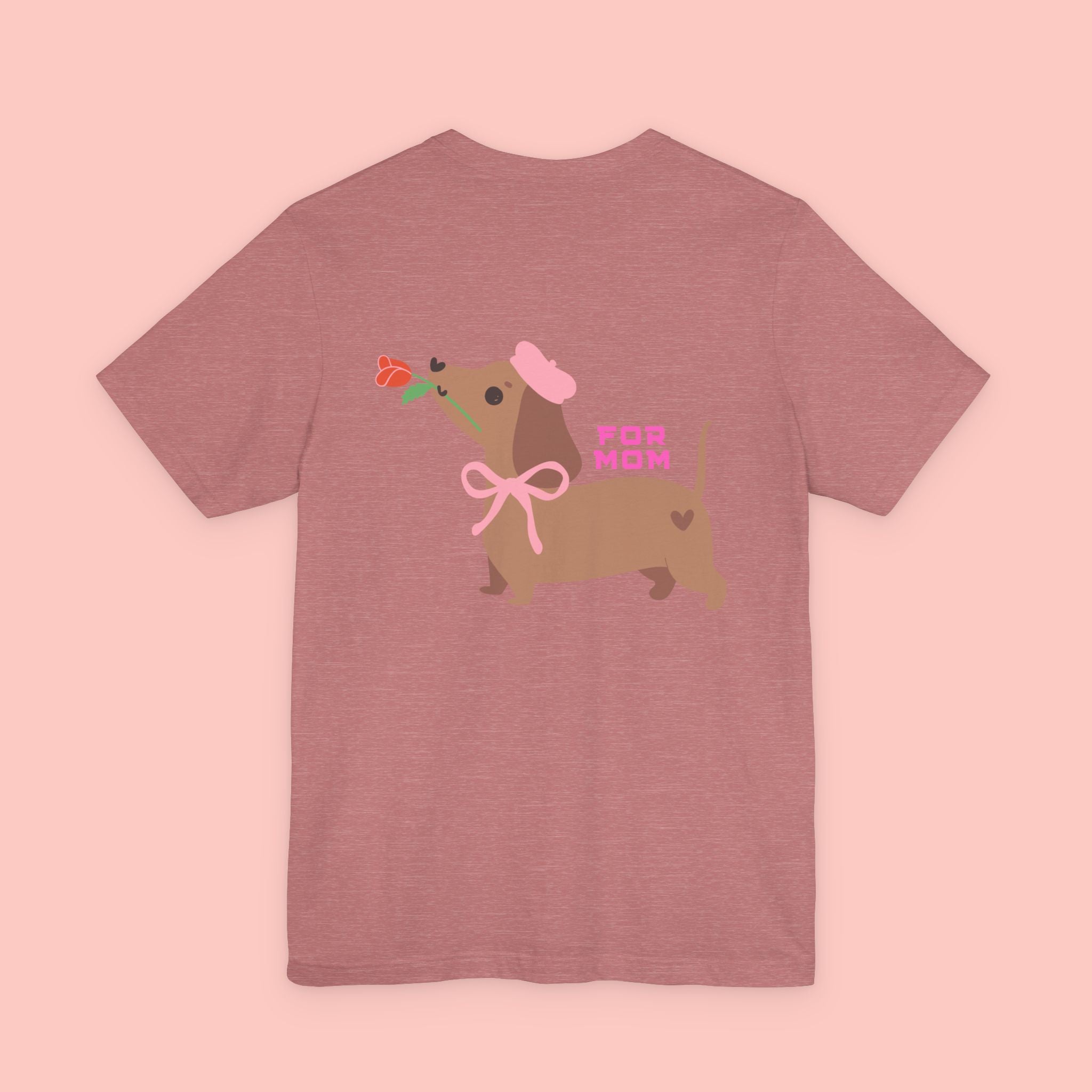 Dachshund Mother's Day Tee — 'For Mom' Cute Dog Graphic Shirt