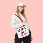 Dog Mom Club Tote Bag – Cute Paw Print Canvas Tote for Dog Lovers