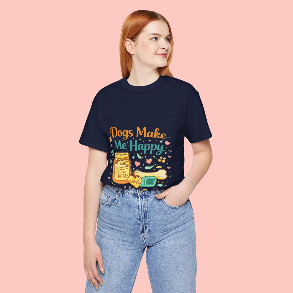 Dogs Make Me Happy T-Shirt