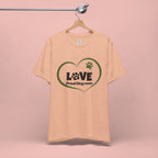 Dog Mom Love T-Shirt — "LOVE Proud Dog Mom" Heart Paw Tee
