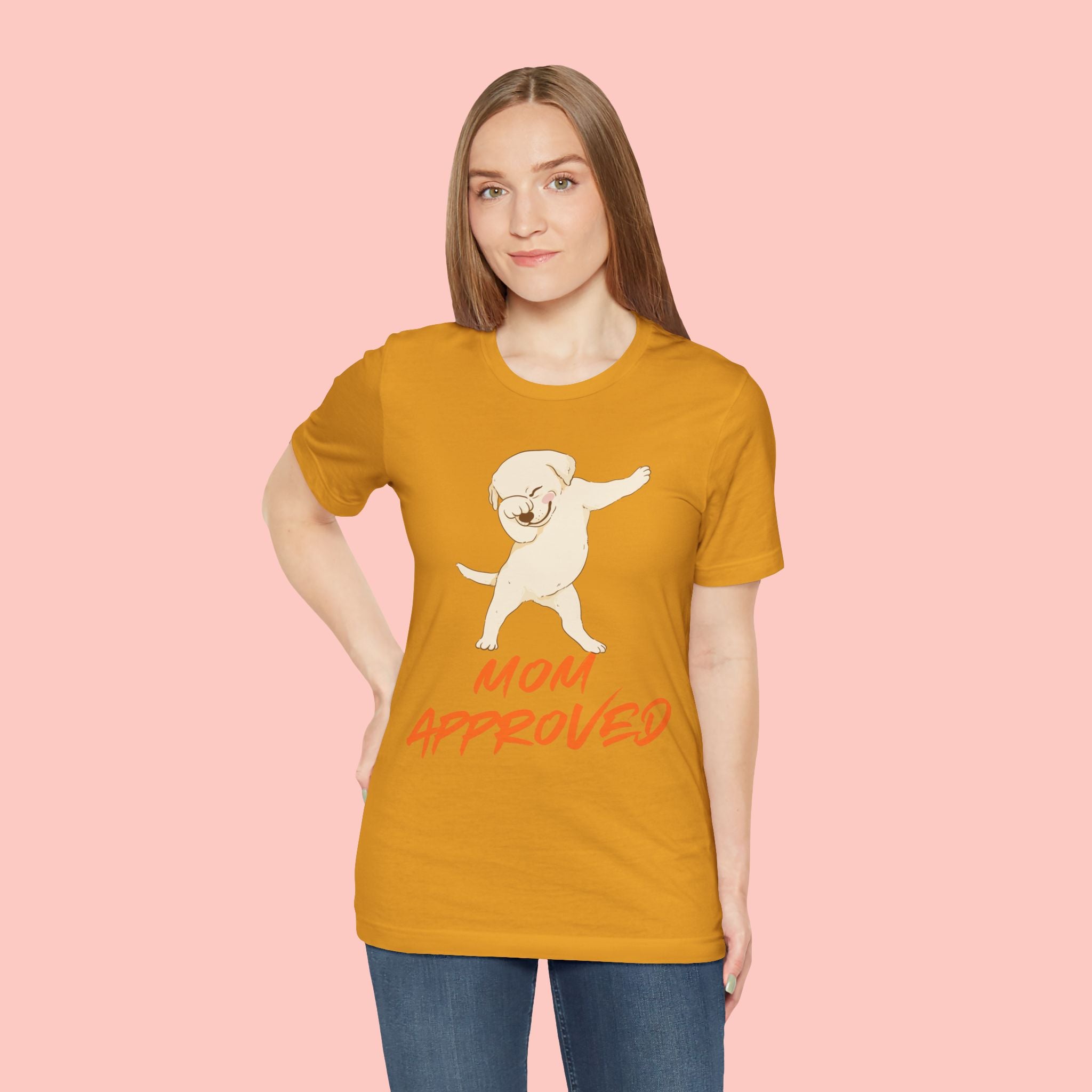Mom Approved Tee — Dab Dog Graphic T‑Shirt
