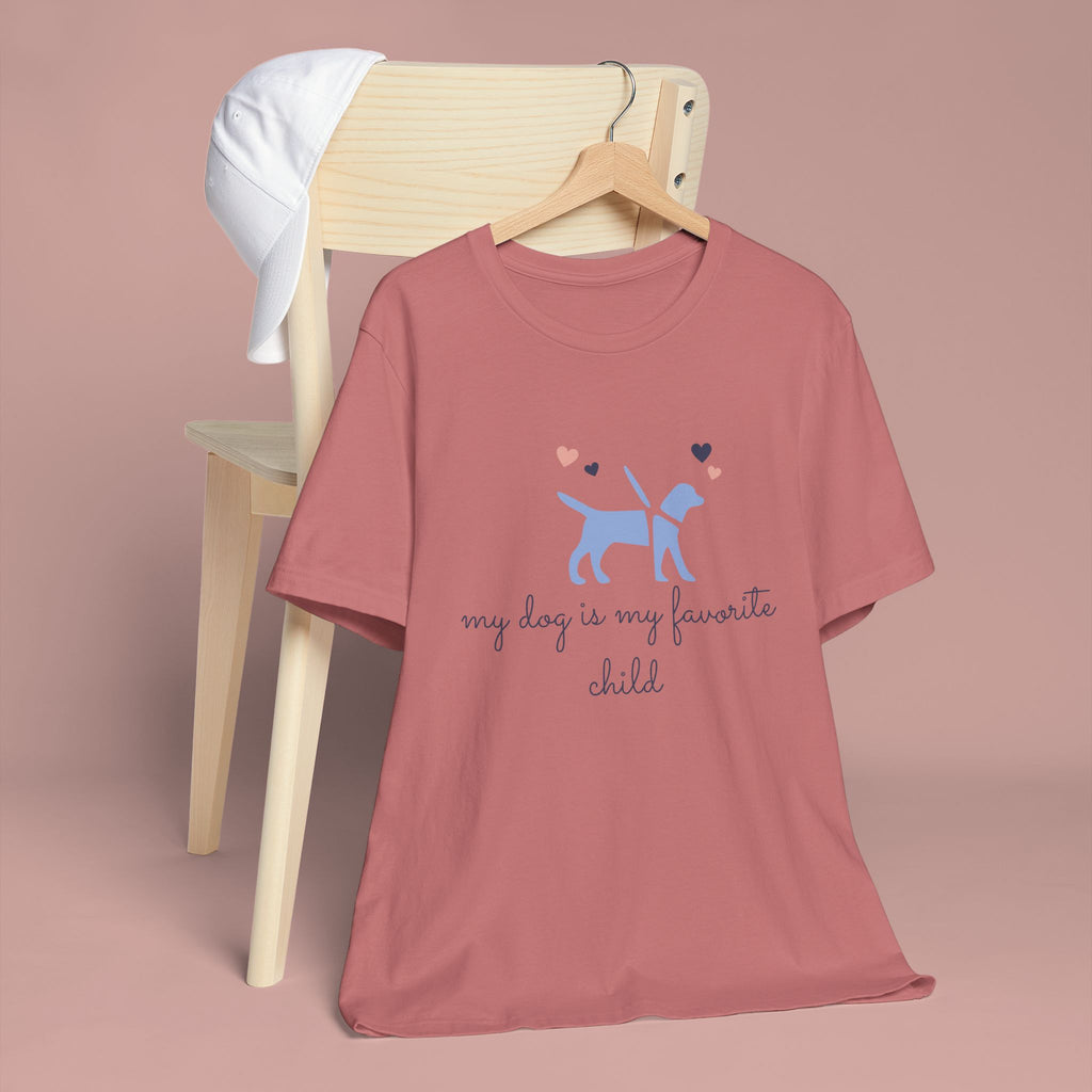 Dog Lover T‑Shirt — "My Dog Is My Favorite Child" Cute Puppy Graphic Tee
