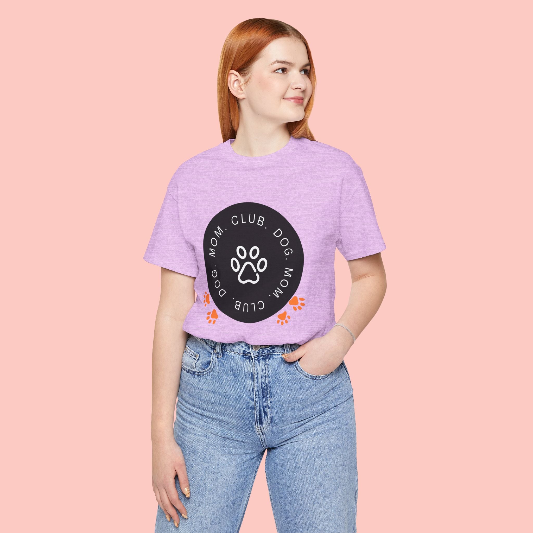 Dog Mom Club T-Shirt — Paw Print Graphic Tee for Pet Lovers
