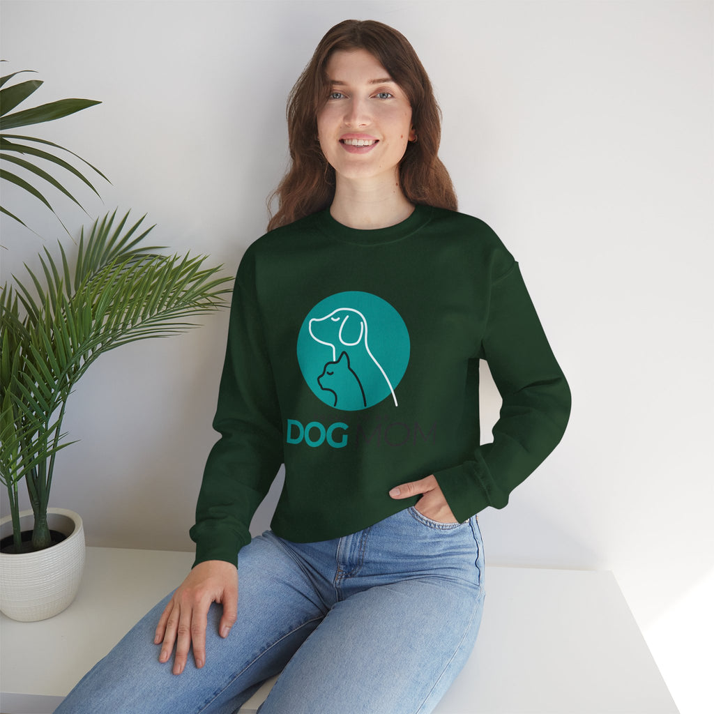 Dog Mom Crewneck Sweatshirt – Proud To Be Dog Mom Graphic Pullover