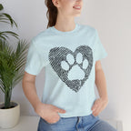 Fingerprint Heart Paw T-Shirt — Dog Paw Love Tee
