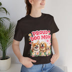 Proud Dog Mom T-Shirt — Cute Corgi & Golden Retriever Floral Tee for Pet Lovers