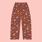 Women’s Pajama Pants — Cozy Brown Paw Print Sleepwear
