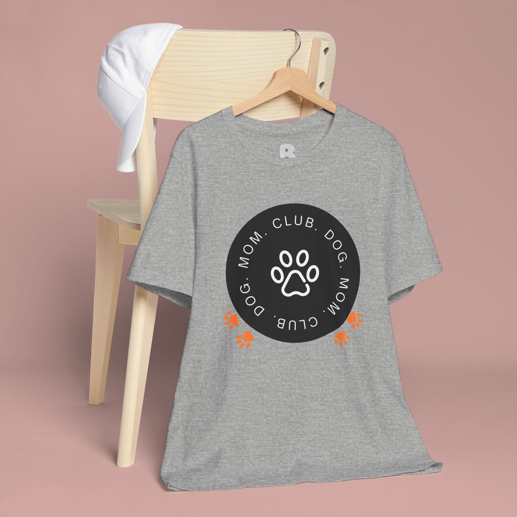 Dog Mom Club T-Shirt — Paw Print Graphic Tee for Pet Lovers