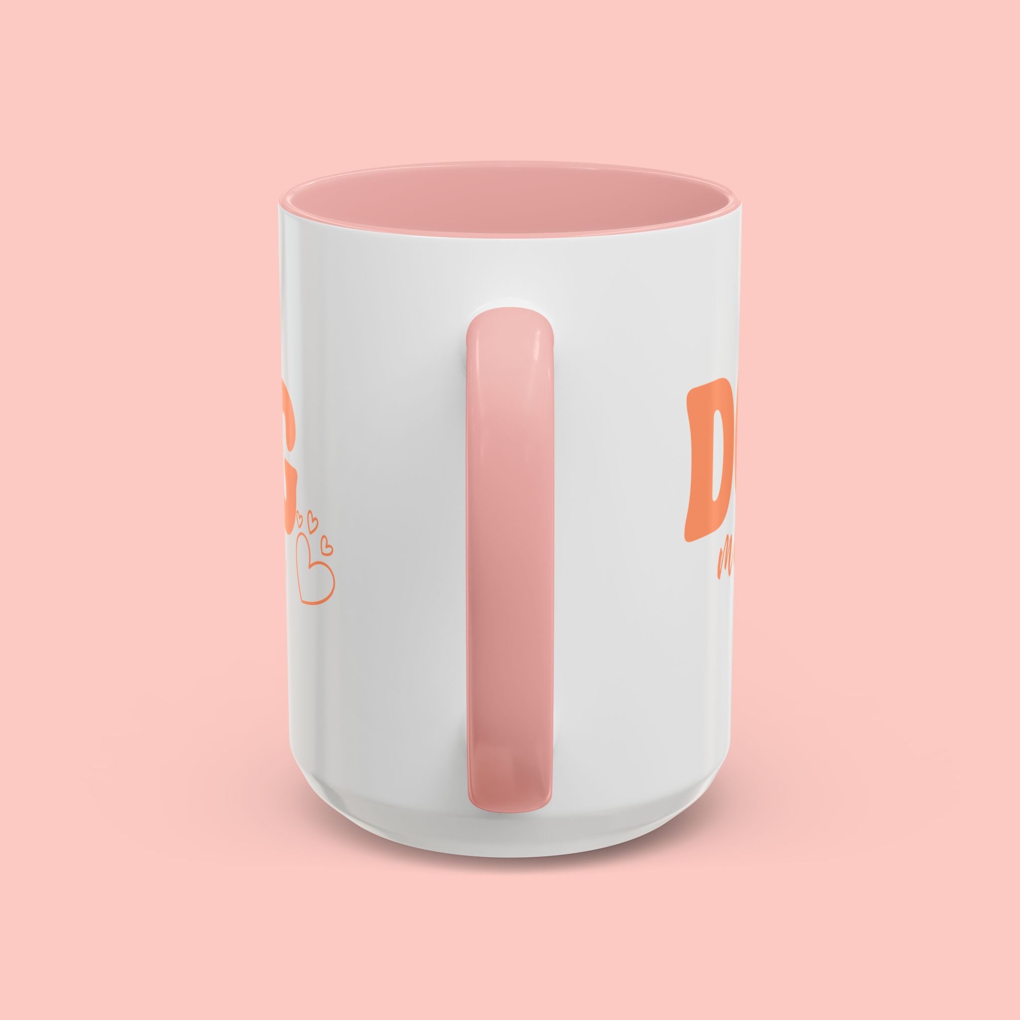 Dog Mama Coffee Mug — Cute Heart Accent Ceramic Mug (11/15 oz)