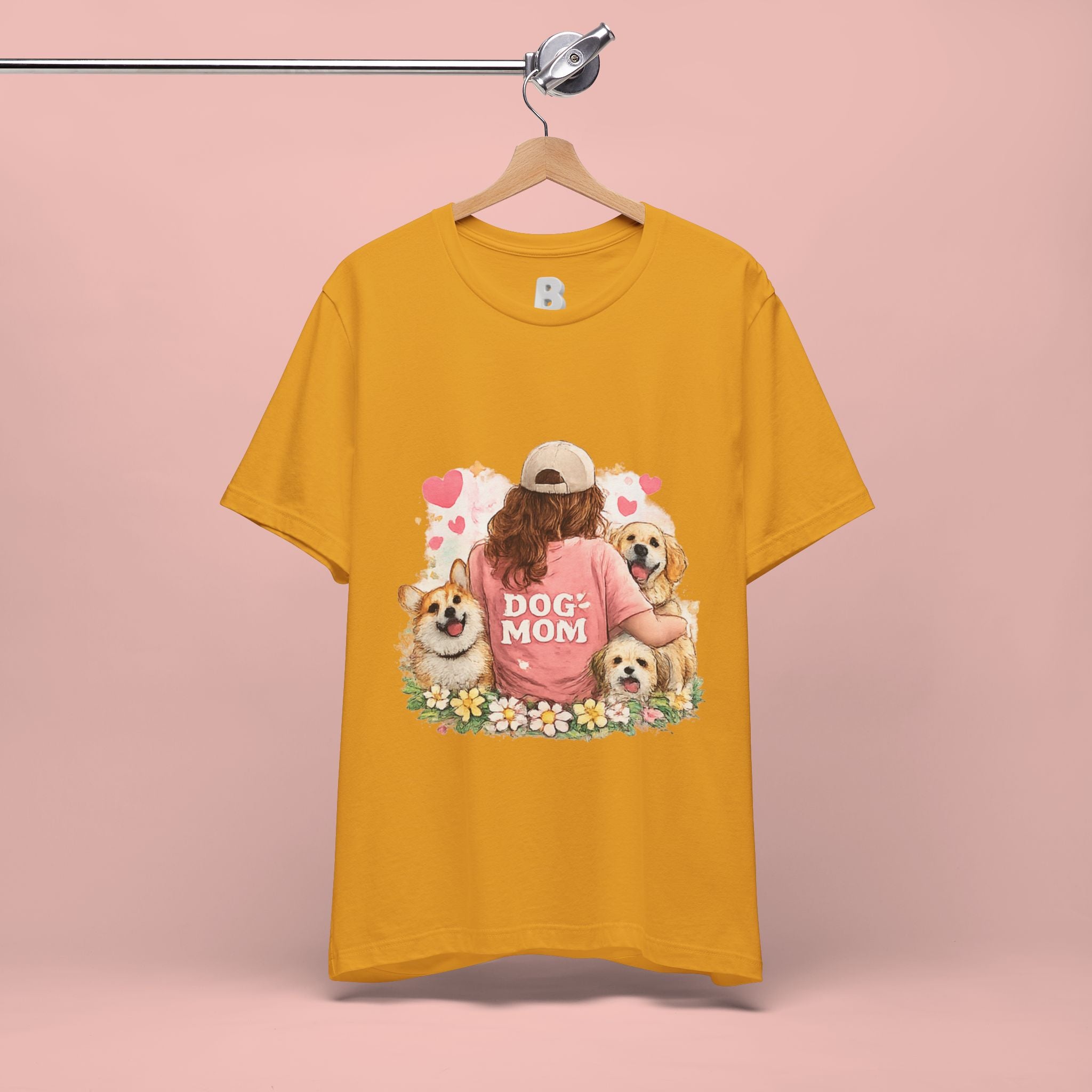 Dog Mom T-Shirt - Cute Woman with Dogs Graphic Tee