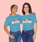 Dog Lover T‑Shirt — "United By Bones" Cute Cartoon Dogs Tee