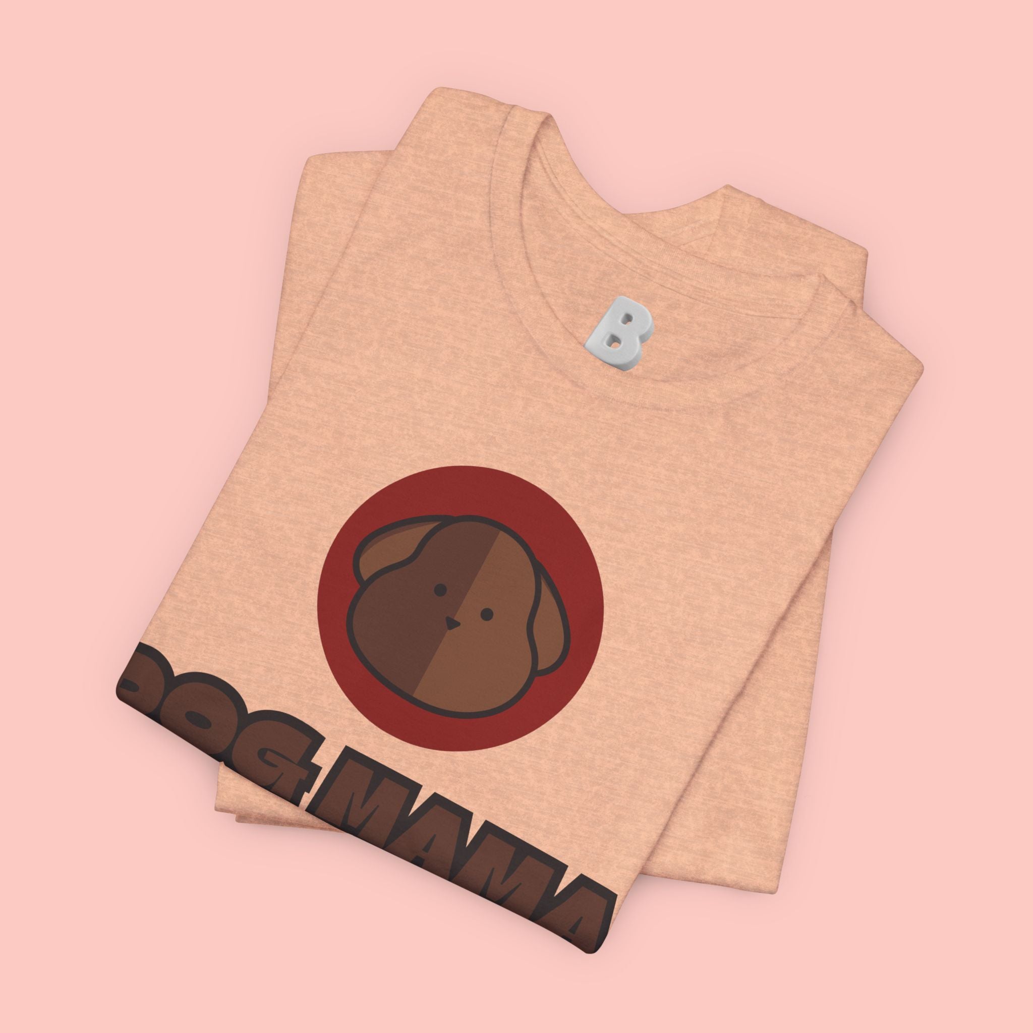 Dog Mama T-Shirt – Cute Brown Pup Graphic Tee