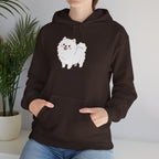 Pomeranian 'Mom's Little Child' Hoodie – Cute White Dog Graphic Pullover