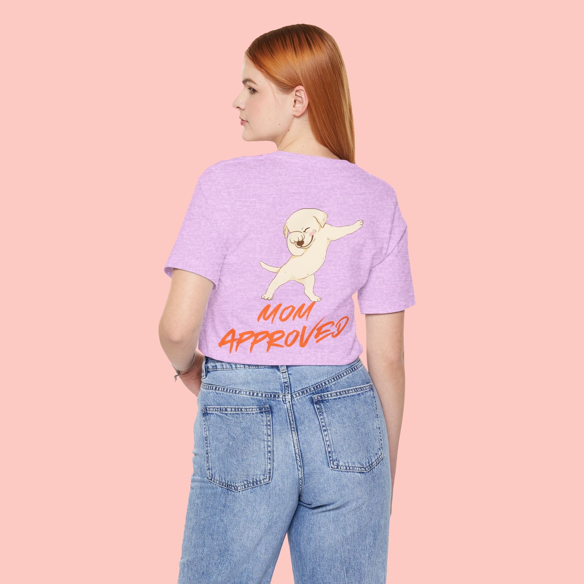 Mom Approved Tee — Cute Dabbing Puppy Graphic T-Shirt