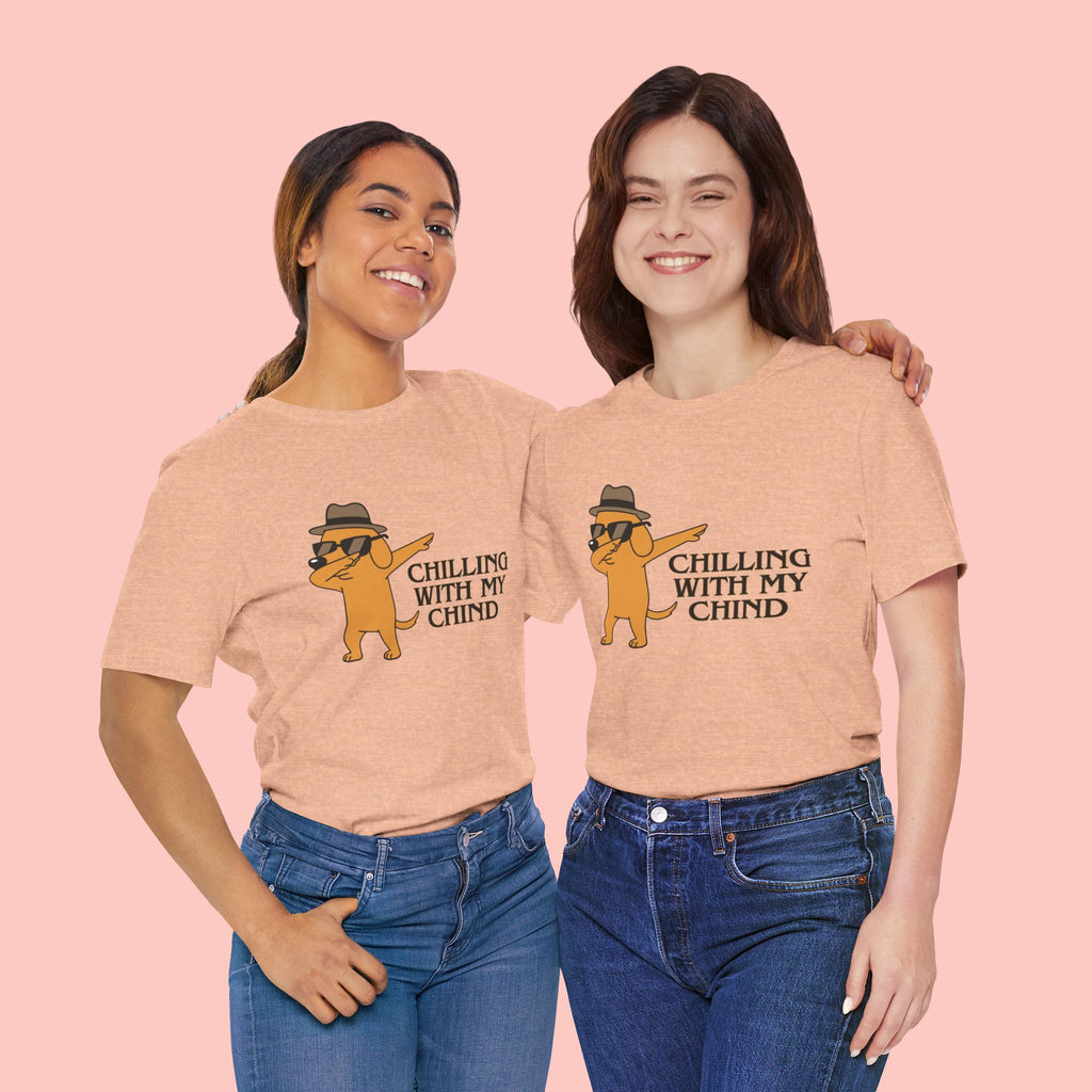 Chilling With My Chind T-Shirt — Funny Dabbing Cat Graphic Tee