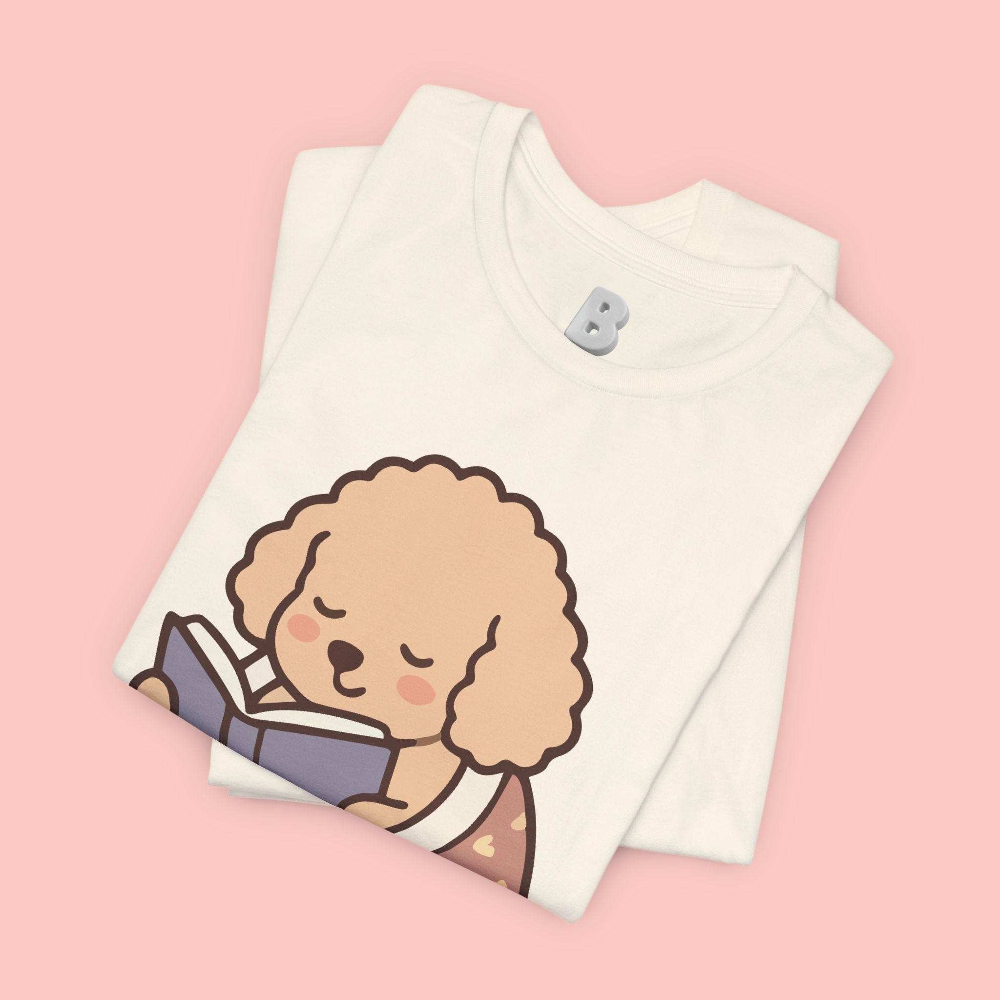 Paw Prints On My Soul T‑Shirt — Cute Reading Puppy Graphic Tee