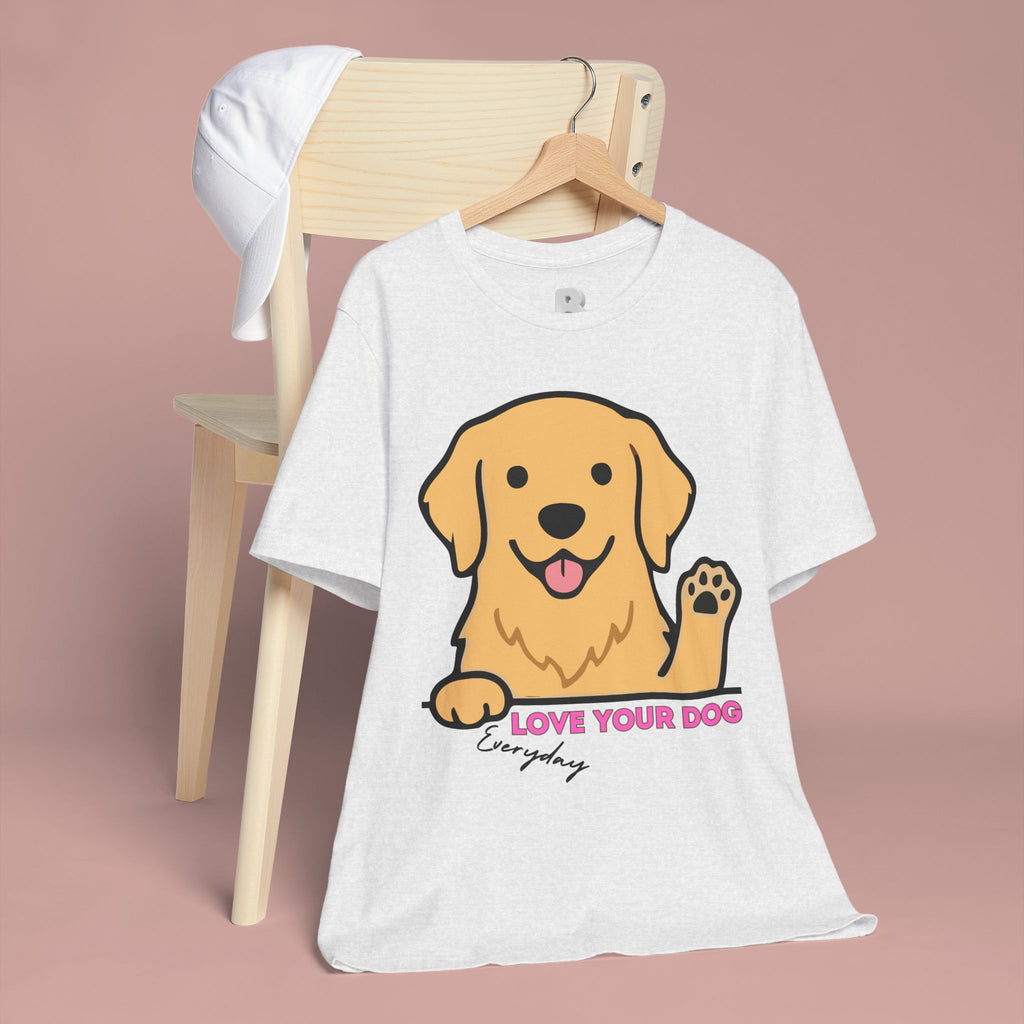 Love Your Dog Tee — Cute Golden Retriever Graphic T-Shirt