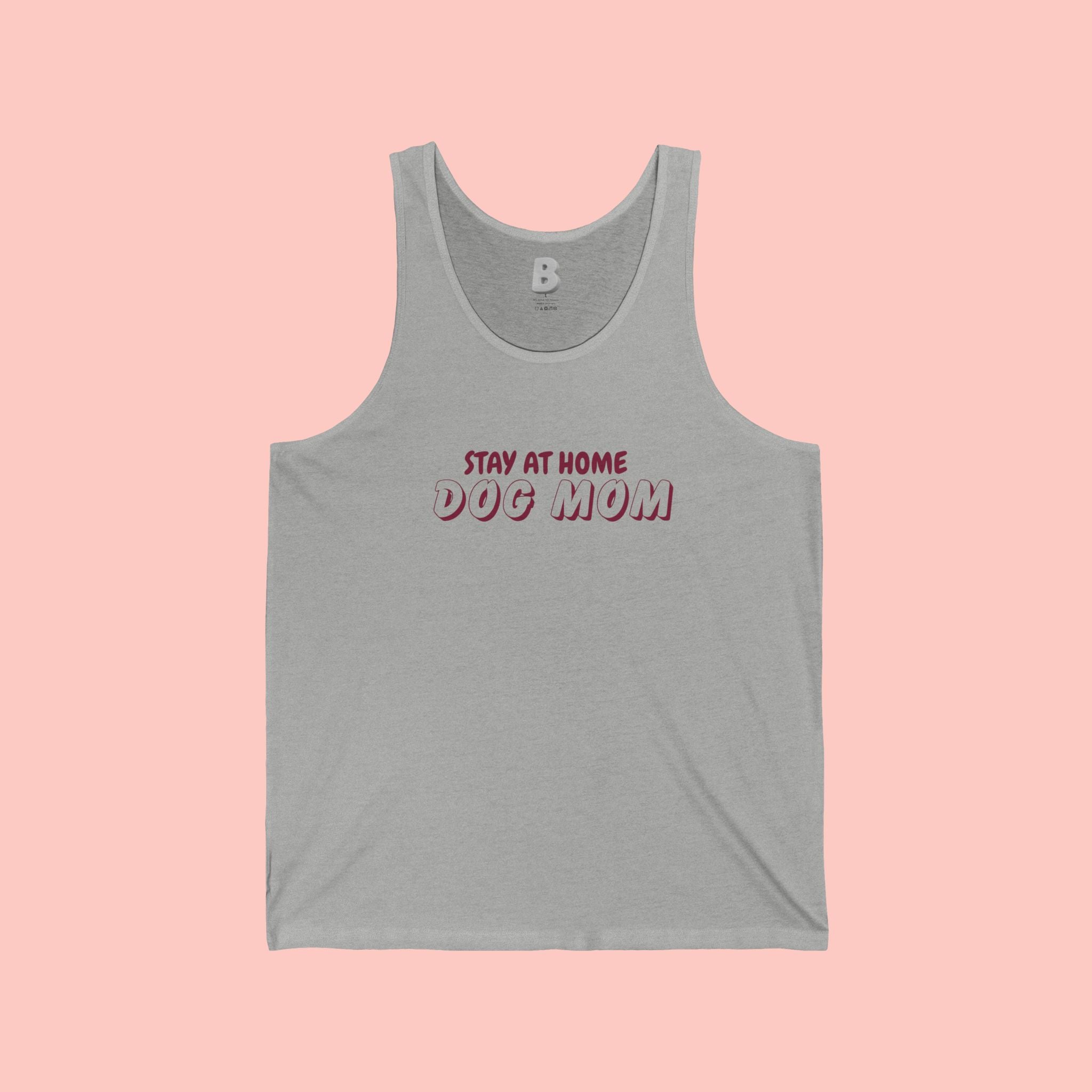 Stay At Home Dog Mom Tank Top — Cute Pet Lover Summer Tank