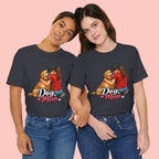 Dog Mom T-Shirt - Cute Woman Hugging Golden Retriever Tee