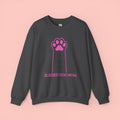 Blessed Dog Mom Crewneck Sweatshirt — Pink Paw Memorial Pullover